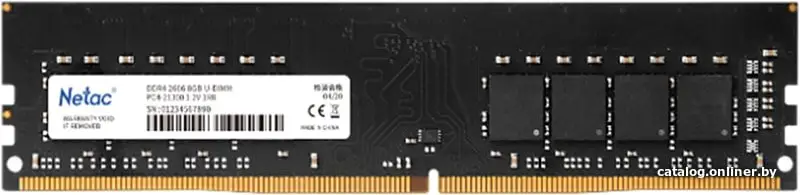 Оперативная память Netac Basic 8GB DDR4 PC4-25600 NTBSD4P32SP-08 (id1019723)