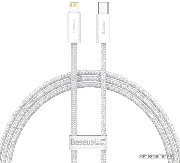 Купить Кабель Baseus Lightning - USB Type-C CALD000002 (1 м, белый), цена, опт и розница
