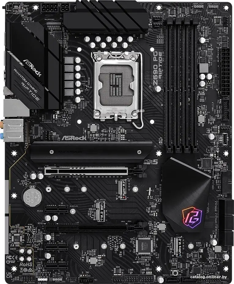 Купить Материнская плата ASRock Z690 PG Riptide, цена, опт и розница