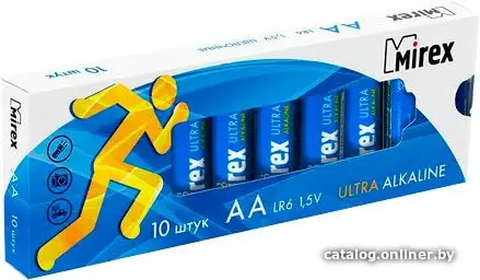 Батарейка Mirex Ultra Alkaline AA 10 шт LR6-M10 (id1020172)