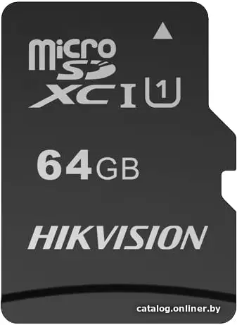 Купить Карта памяти Hikvision microSDHC HS-TF-C1(STD)/64G/Adapter 64GB (с адаптером), цена, опт и розница