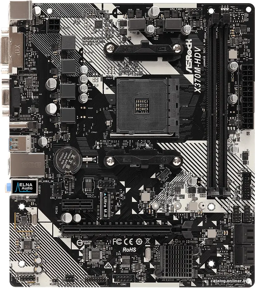 Купить Материнская плата ASRock X370M-HDV R4.0, цена, опт и розница