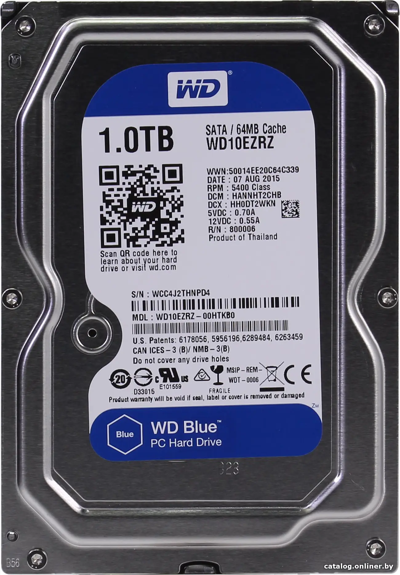 Жесткий диск WD Blue 1TB (WD10EZRZ) (id1020539)