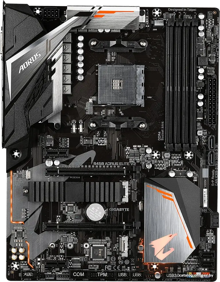 Купить Материнская плата Gigabyte B450 Aorus Elite V2 (rev. 1.0), цена, опт и розница