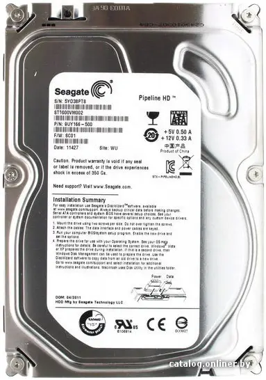 Купить Жесткий диск Seagate Pipeline HD 1TB (ST1000VM002), цена, опт и розница