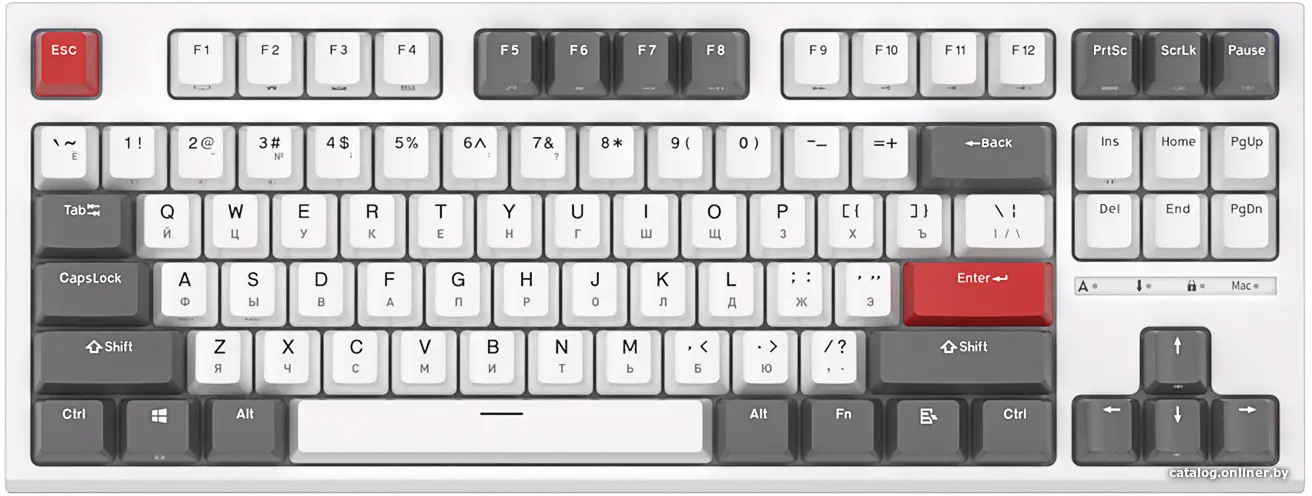 Клавиатура Royal Kludge RK-R87 RGB (белый, RK Red) (id1021170)