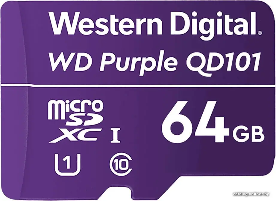 Карта памяти WD Purple SC QD101 microSDXC WDD064G1P0C 64GB (id1021290)