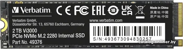 SSD Verbatim Vi3000 2TB 49376 (id1021570)