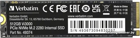 SSD Verbatim Vi3000 512GB 49374 (id1021571)