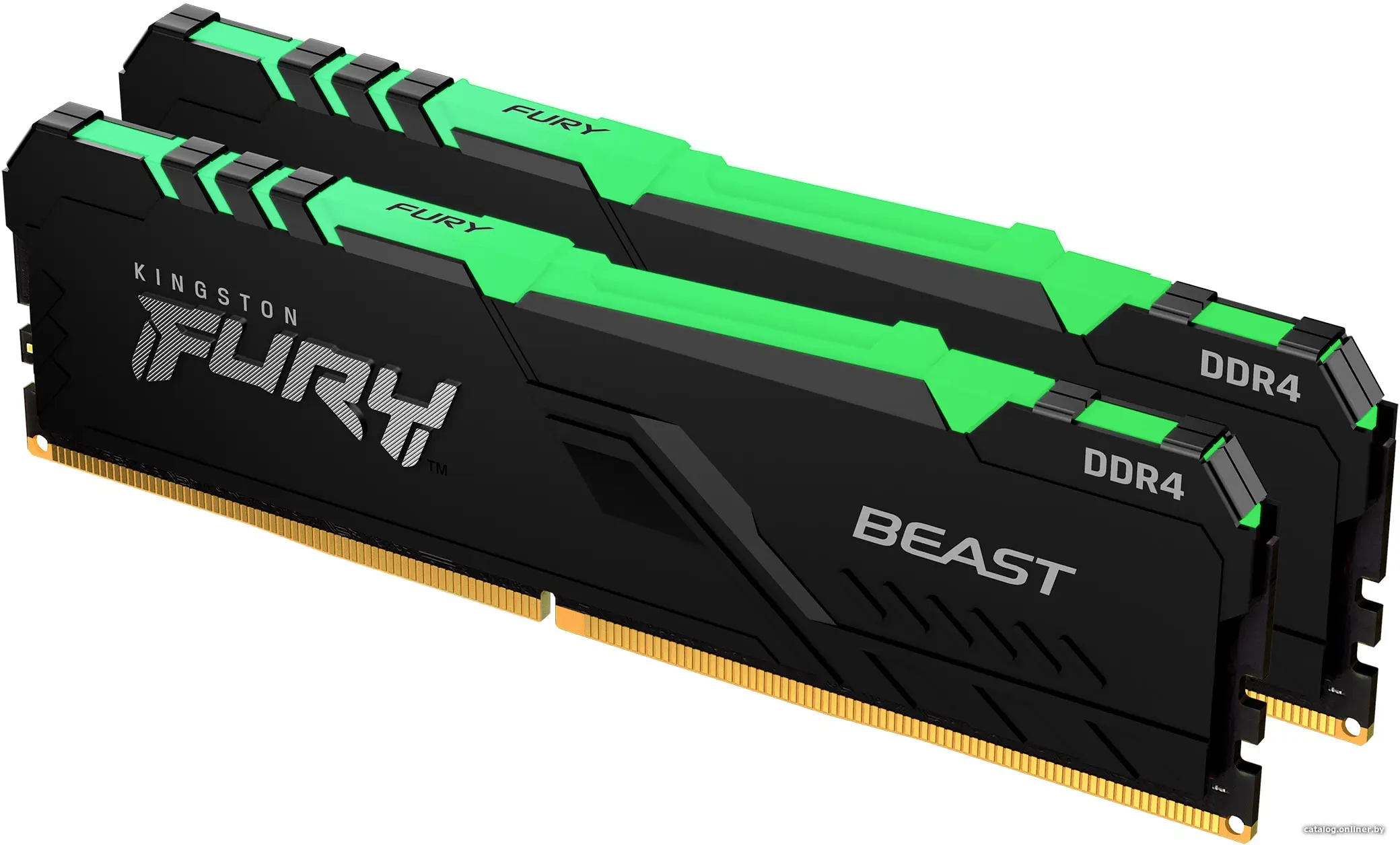 Оперативная память Kingston FURY Beast RGB 2x16GB DDR4 PC4-25600 KF432C16BBAK2/32 (id1021866)