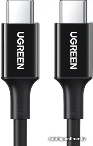 Кабель Ugreen US300 80372 USB Type-C - USB Type-C (2 м, черный) (id1021910)