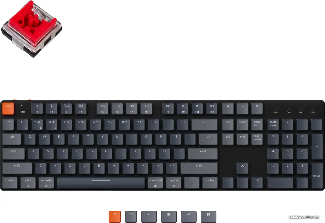 Клавиатура Keychron K5 SE RGB K5SE-E1-RU (Keychron Low Profile Optical Red) (id1022024)