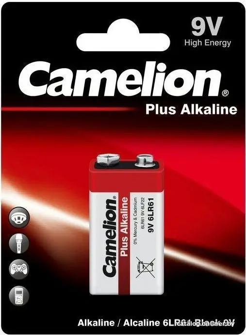 Батарейка Camelion 6LR61 Plus Alkaline BL-1 6LR61-BP1 1 шт (id1022779)