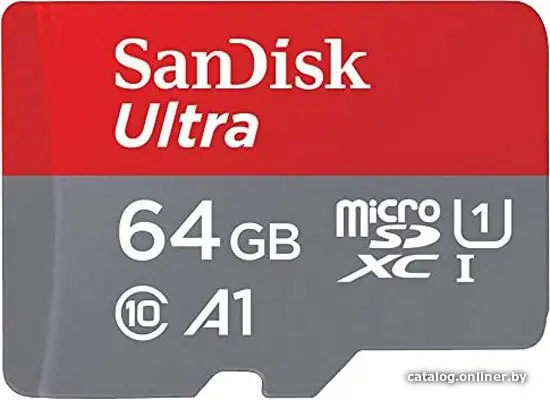 Купить Карта памяти SanDisk Ultra SDSQUAB-064G-GN6MN microSDXC 64GB, цена, опт и розница