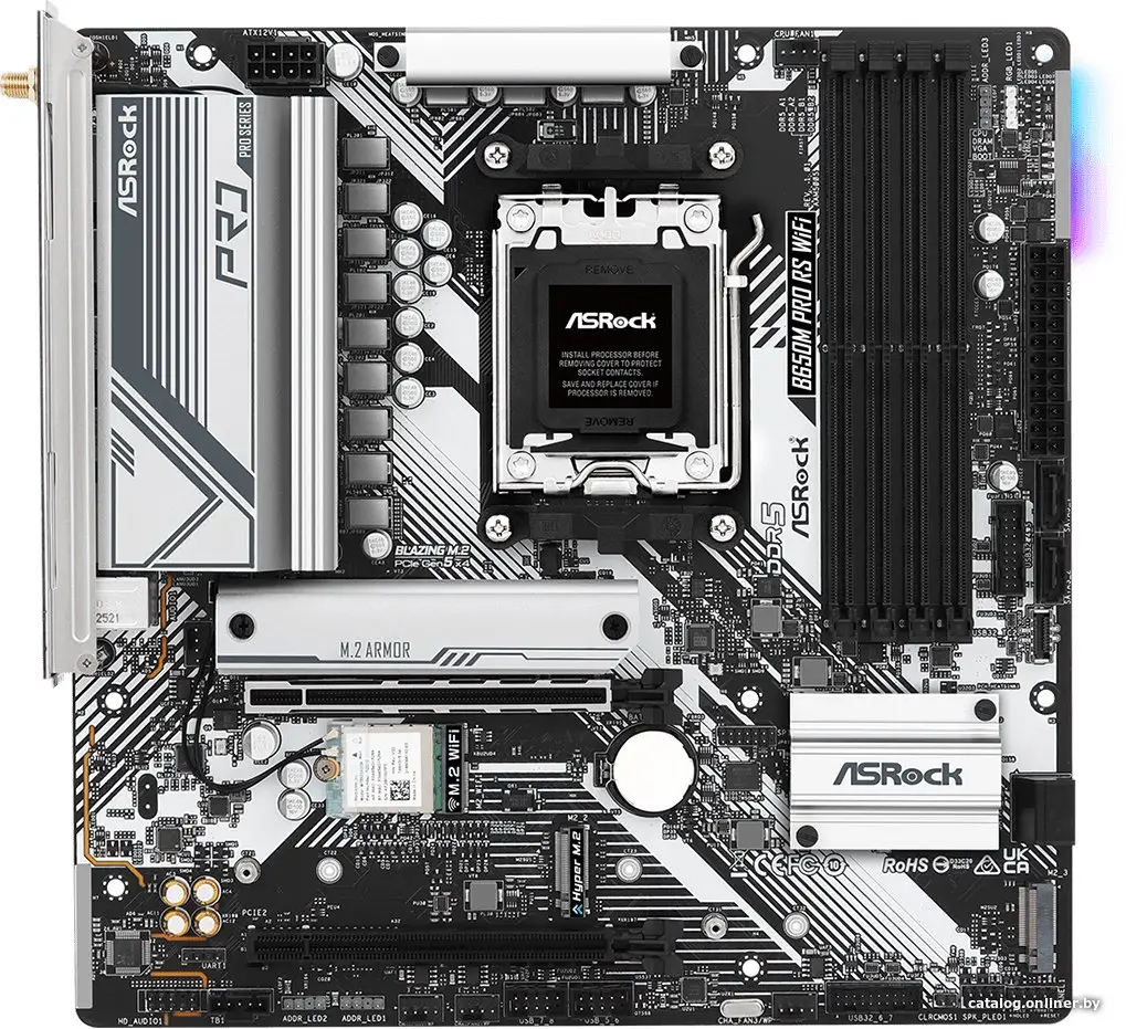 Купить Материнская плата ASRock B650M Pro RS WiFi, цена, опт и розница