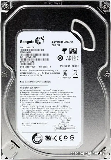 Жесткий диск Seagate Barracuda 7200.12 500GB ST500DM002 (id1023055)