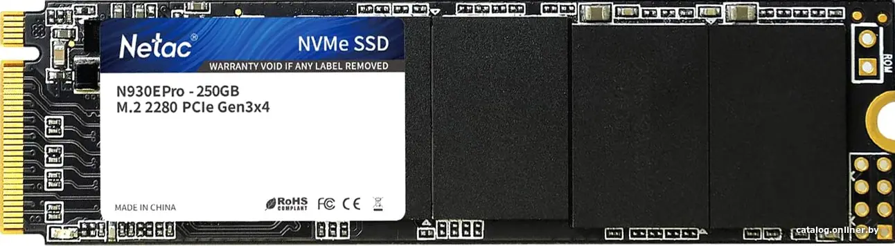 Внутренний SSD M.2 PCIe 3 x4 - 512GB 2280 Netac N930E Pro NVMe