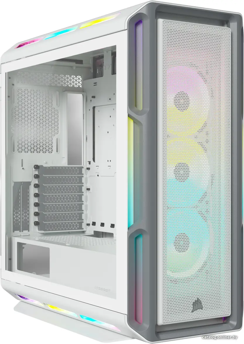 Купить Corsair iCUE 5000T RGB Tempered Glass Mid-Tower Smart Case, White, EAN: 0840006645184, цена, опт и розница