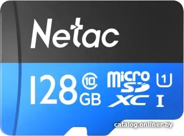 Купить Netac MicroSD card P500 Standard 128GB, retail version w/SD adapter EAN: 6926337230740, цена, опт и розница