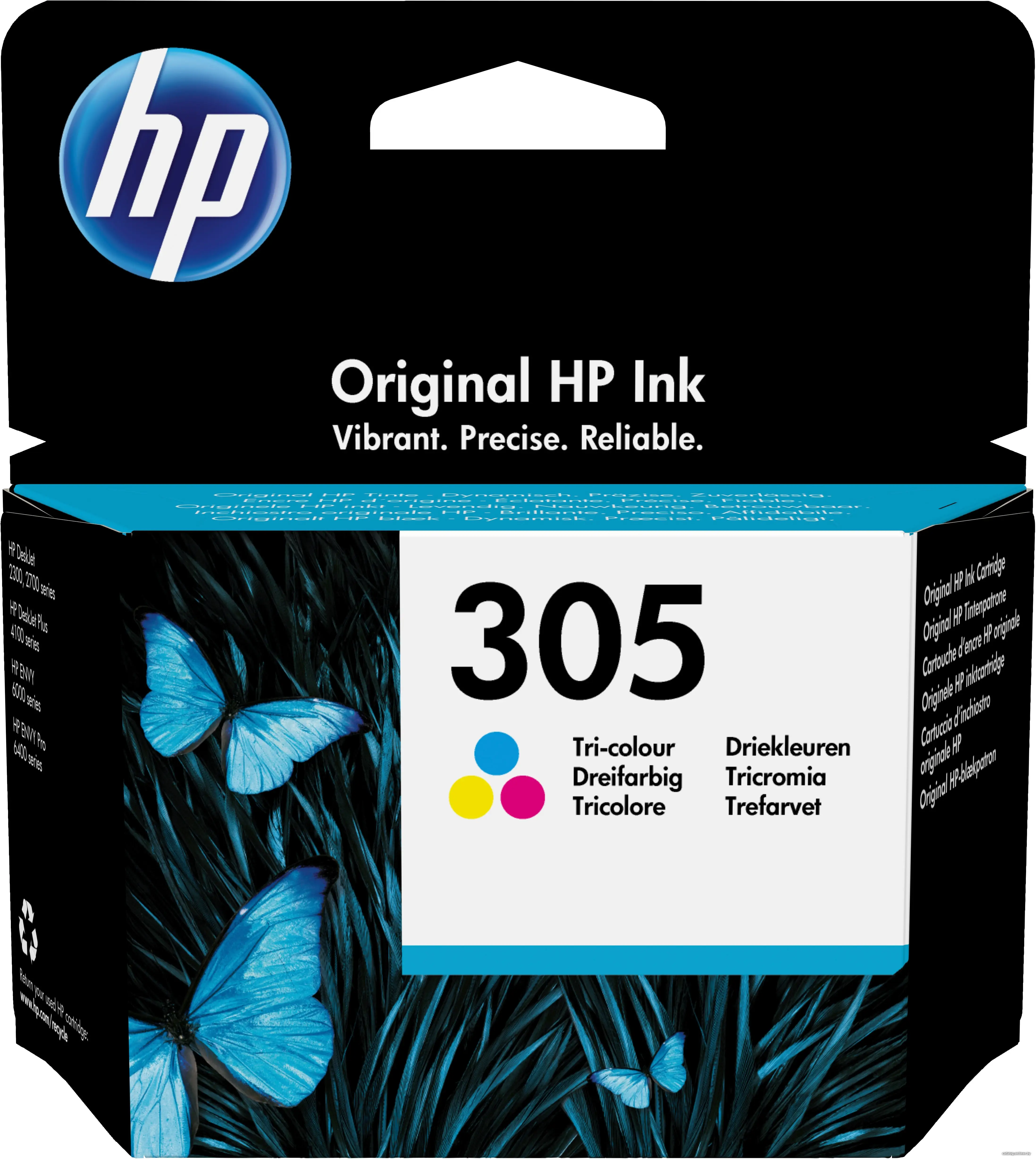Купить HP 305 Tri-color Original Ink Cartridge картридж, цена, опт и розница