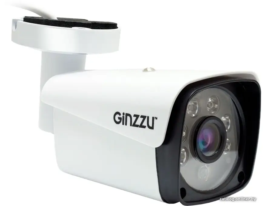 IP-камера HIB-5303A GINZZU IP 5Mp, 3.6mm, пуля, POE, IR 30м, IP66, мет