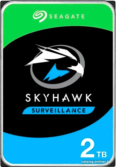 Купить 2Tb Seagate SkyHawk ST2000VX017, 5400rpm, 3.5'', SATA III, 256Mb, цена, опт и розница
