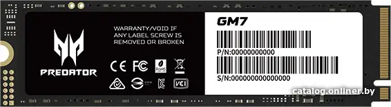 Купить 1Tb SSD Acer Predator GM7 BL.9BWWR.118, (7200/6300), NVMe M.2, цена, опт и розница