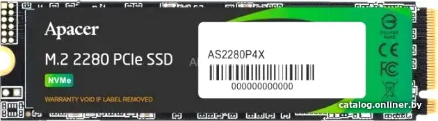 Купить 1Tb SSD Apacer AS2280P4X AP1TBAS2280P4X-1, (2100/1700), NVMe M.2, цена, опт и розница