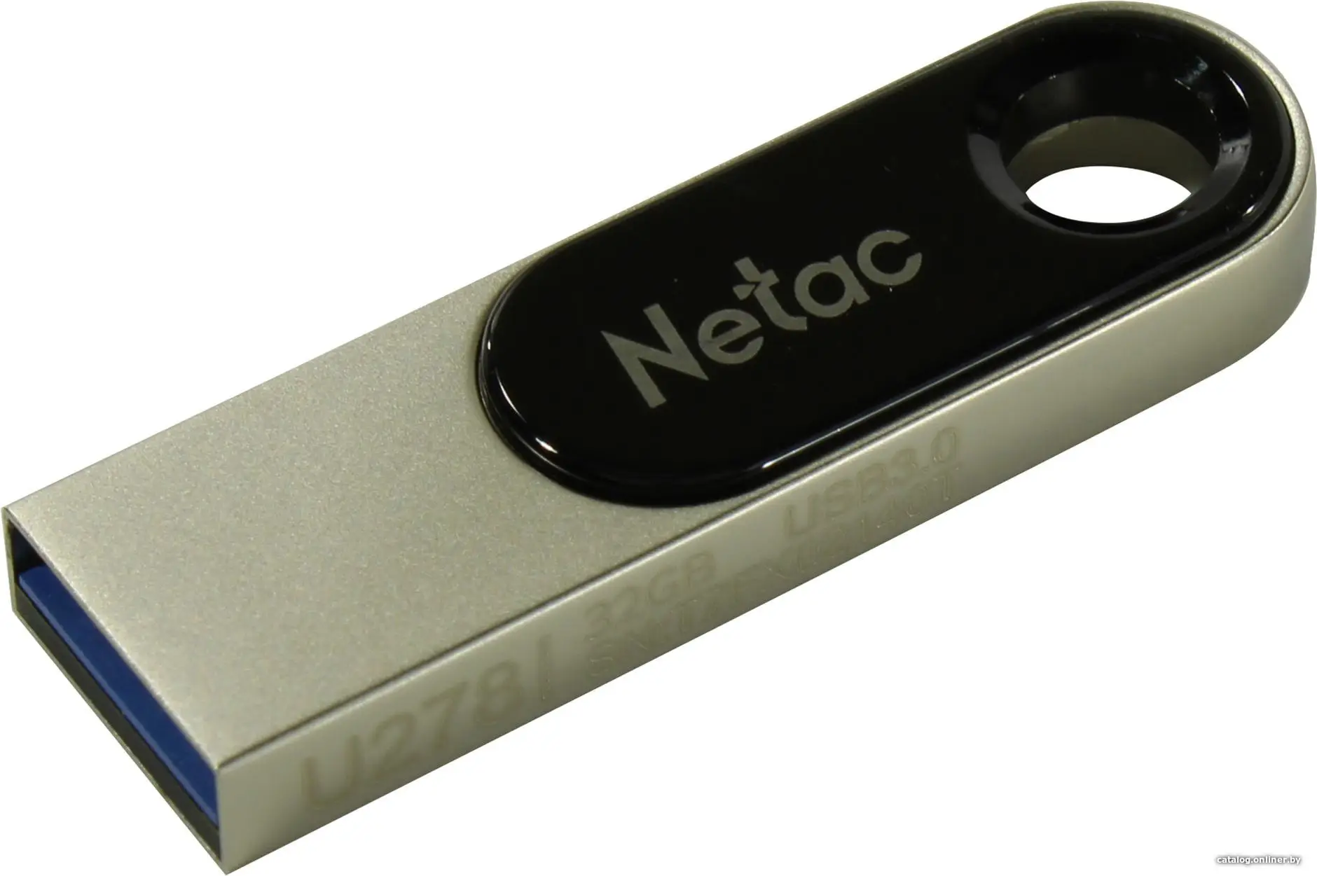 Купить 128Gb Netac U278 NT03U278N-128G-30PN, USB3.0, Black/Silver, цена, опт и розница