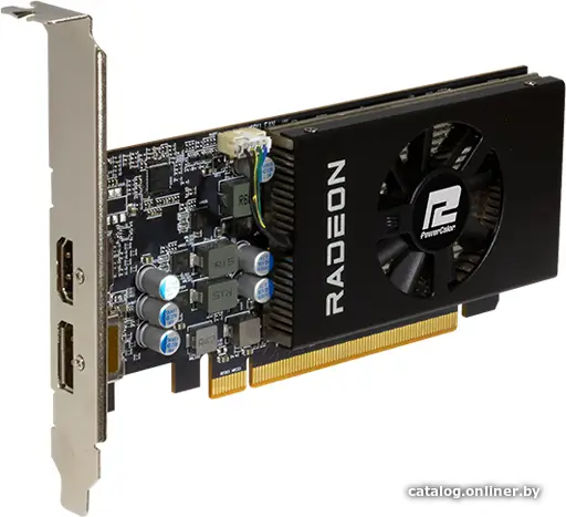 Купить Видеокарта PowerColor PCI-E 4.0 AXRX 6400 LP 4GBD6-DH AMD Radeon RX 6400 4096Mb 64 GDDR6 2039/16000 HDMIx1 DPx1 HDCP Ret low profile, цена, опт и розница