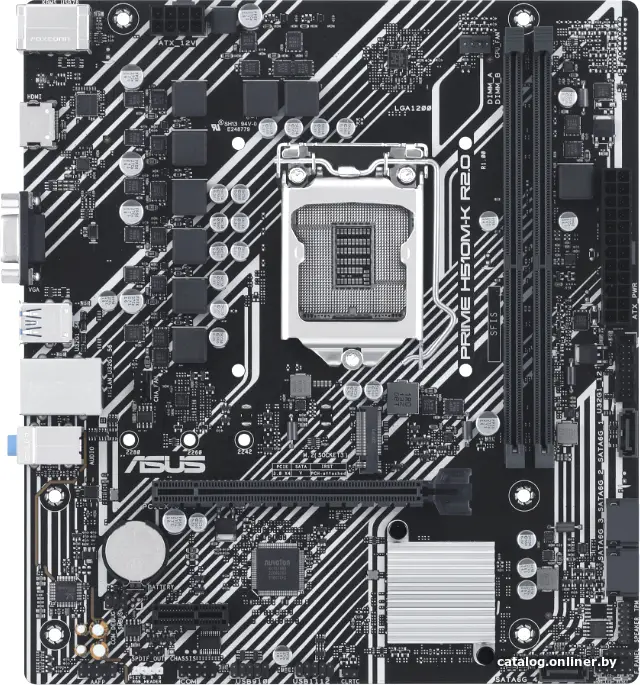 Купить Материнская плата Asus PRIME H510M-K R2.0 Soc-1200 Intel H470 2xDDR4 mATX AC`97 8ch(7.1) GbLAN+VGA+HDMI, цена, опт и розница