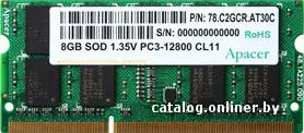 Купить Apacer DDR3 4GB 1600MHz SO-DIMM (PC3-12800) (Retail) (AS04GFA60CATBGC/DS.04G2K.KAM), цена, опт и розница