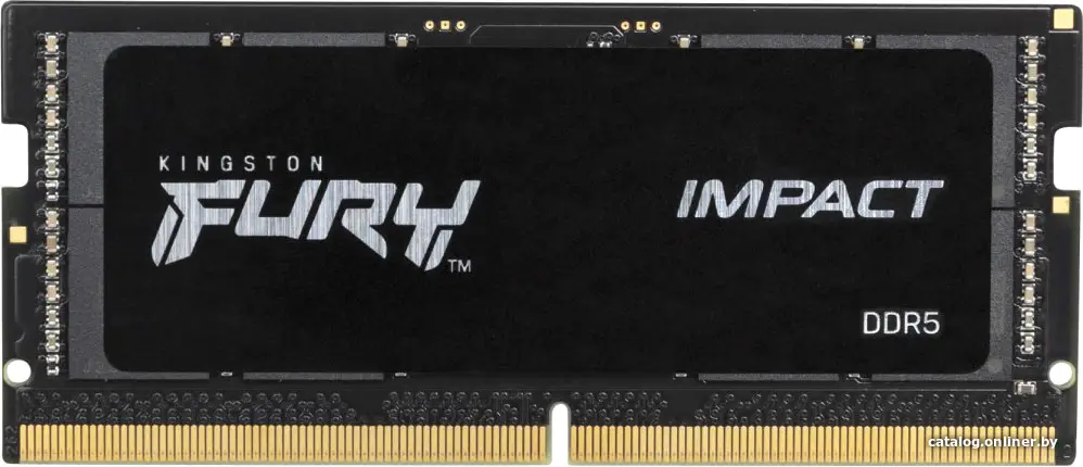Купить Kingston 32GB Kingston DDR5 4800 SODIMM  FURY Impact PnP Gaming Memory KF548S38IB-32 Non-ECC,  CL38 , 1.1V, 2RX8 38-38-38  262-pin 16Gbit, RTL, цена, опт и розница