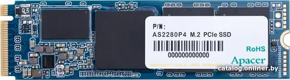 Купить Apacer  SSD AS2280P4 512Gb M.2 PCIe Gen3x4 MTBF 1.5M, 3D TLC, Retail (AP512GAS2280P4-1), цена, опт и розница