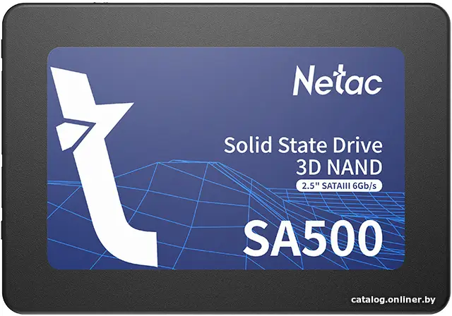 Купить Накопитель SSD Netac 2,5'' SATA-III SA500 256GB NT01SA500-256-S3X TLC, цена, опт и розница