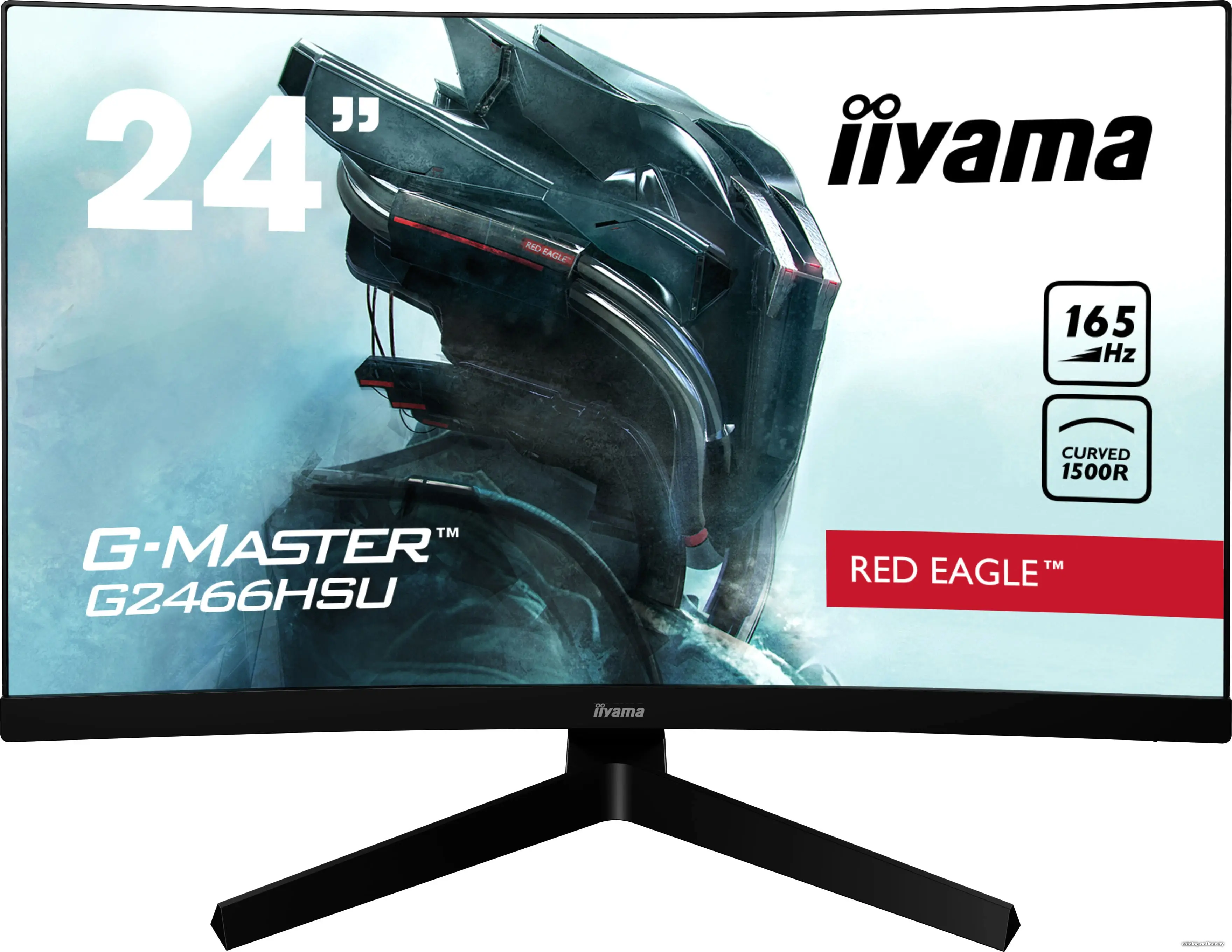 Купить Монитор Iiyama 23.6'' Red Eagle G2466HSU-B1 черный VA LED 1ms 16:9 HDMI M/M матовая 250cd 178гр/178гр 1920x1080 DisplayPort FHD 3.7кг, цена, опт и розница