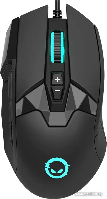 Купить LORGAR Stricter 579, gaming mouse, 9 programmable buttons, Pixart PMW3336 sensor, DPI up to 12 000, 50 million clicks buttons lifespan, 2 switches, built-in display, 1.8m USB soft silicone cable, Matt UV coating with glossy parts and RGB lights with 4 LED, цена, опт и розница