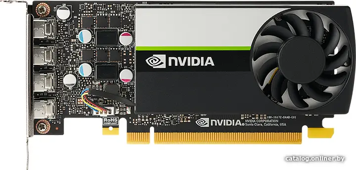 Купить PNY Nvidia Quadro T1000 8GB, GDDR6 128-bit, 4x Mini DP 1.4, цена, опт и розница