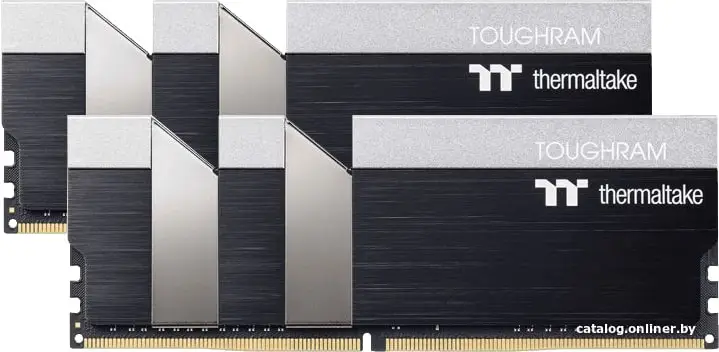 Купить Thermaltake 16GB Thermaltake DDR4 4000 DIMM TOUGHRAM Black Gaming Memory R017D408GX2-4000C19A Non-ECC, CL19, R017D408GX2-4000C19A 1.35V, Heat Shield, XMP 2.0, Kit (2x8GB), RTL RTL {50} (523165), цена, опт и розница