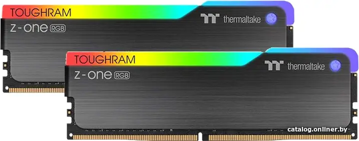 Купить Thermaltake 16GB Thermaltake DDR4 3200 DIMM TOUGHRAM Z-ONE RGB Gaming Memory R019D408GX2-3200C16A Non-ECC, R019D408GX2-3200C16A CL16, 1.35V, Heat Shield, XMP 2.0, Kit (2x8GB), RTL (524711), цена, опт и розница