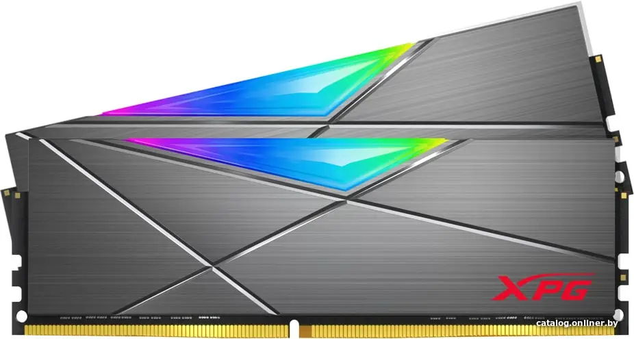 Купить ADATA 32GB ADATA DDR4 4133 DIMM XPG SPECTRIX D50 RGB Grey Gaming Memory AX4U413316G19J-DT50 Non-ECC, CL19, 1.4V, Heat Shield, Kit (2x16GB), RTL, (934338), цена, опт и розница