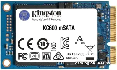 Купить SSD жесткий диск MSATA 512GB KC600 SKC600MS/512G KINGSTON, цена, опт и розница