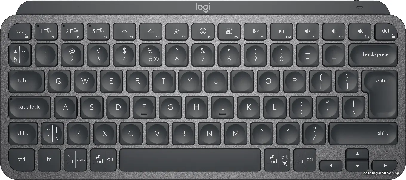 Купить Logitech Keyboard MX Keys Mini графит <920-010498>, цена, опт и розница