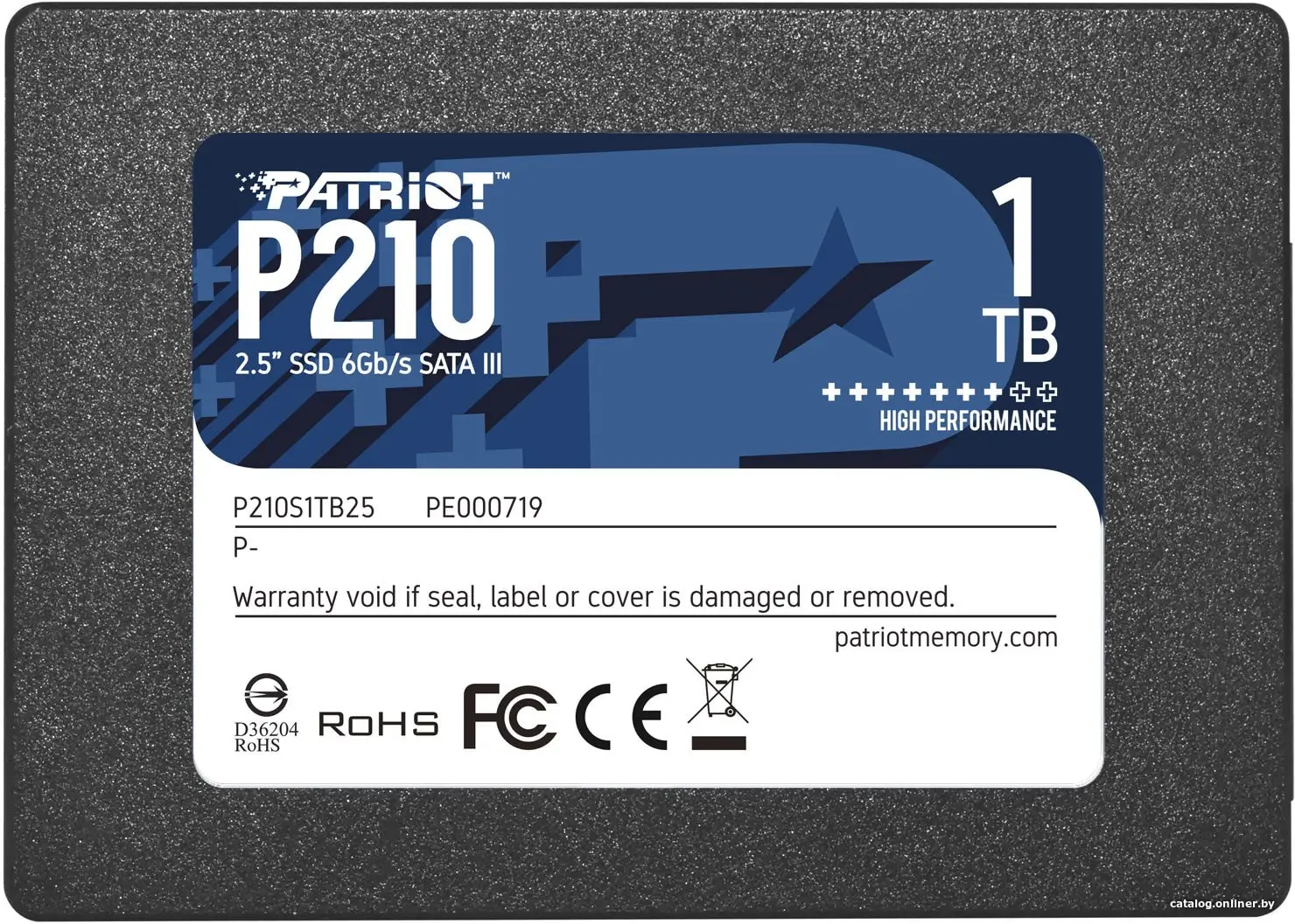 Купить Patriot SSD P210 1TB SATA3 2,5'' , EAN: 814914026823, цена, опт и розница