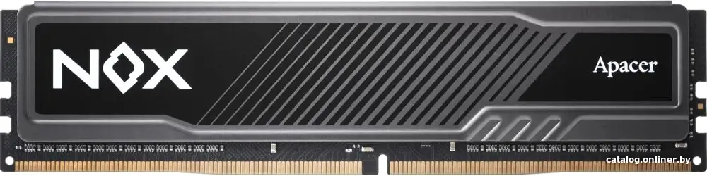 Купить Apacer  DDR4  16GB  3600MHz UDIMM NOX Black Gaming Memory (PC4-28800) CL18 1.35V Intel XMP 2.0, Heat Sink (Retail) 1024*8  3 years (AH4U16G36C25YMBAA-1), цена, опт и розница