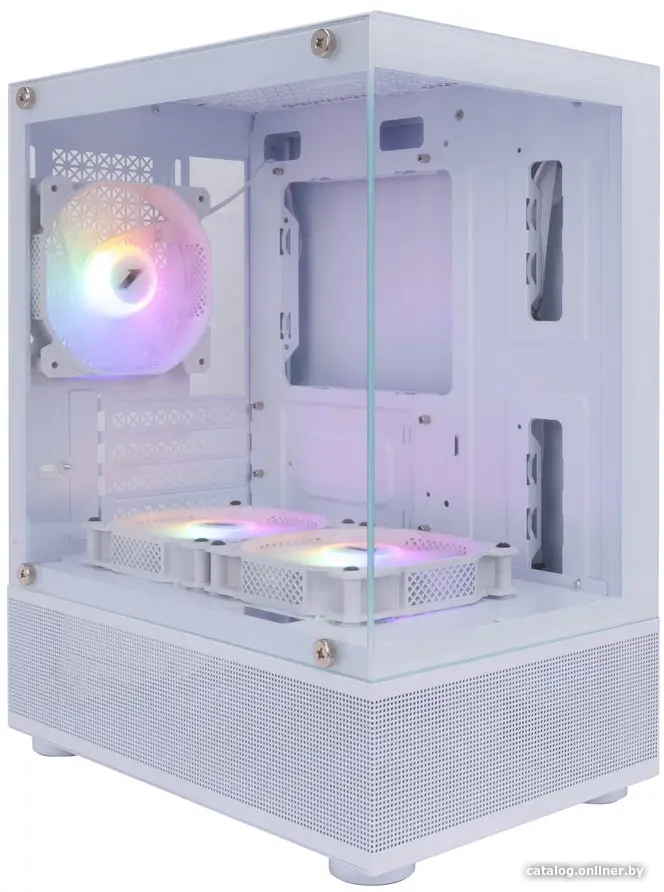 Корпус 1STPLAYER MIKU Mi2-A White / mATX / 3x120mm LED fans / Mi2-A-WH-2F1R-W-1F1-W
