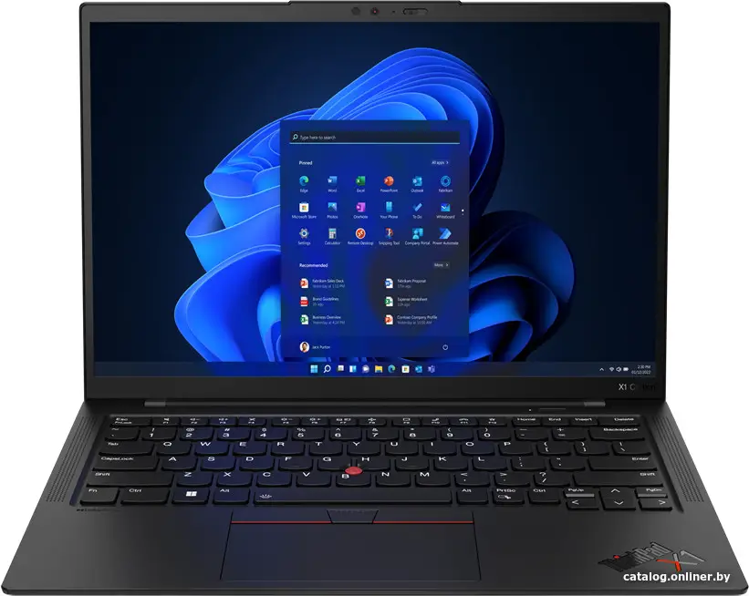 Купить Ноутбук Lenovo ThinkPad X1 Carbon G11 Core i7 1365U 32Gb SSD1Tb Intel Iris Xe graphics 14'' IPS 2.2K (2240x1400) noOS black WiFi BT Cam (21HNA09NCD), цена, опт и розница