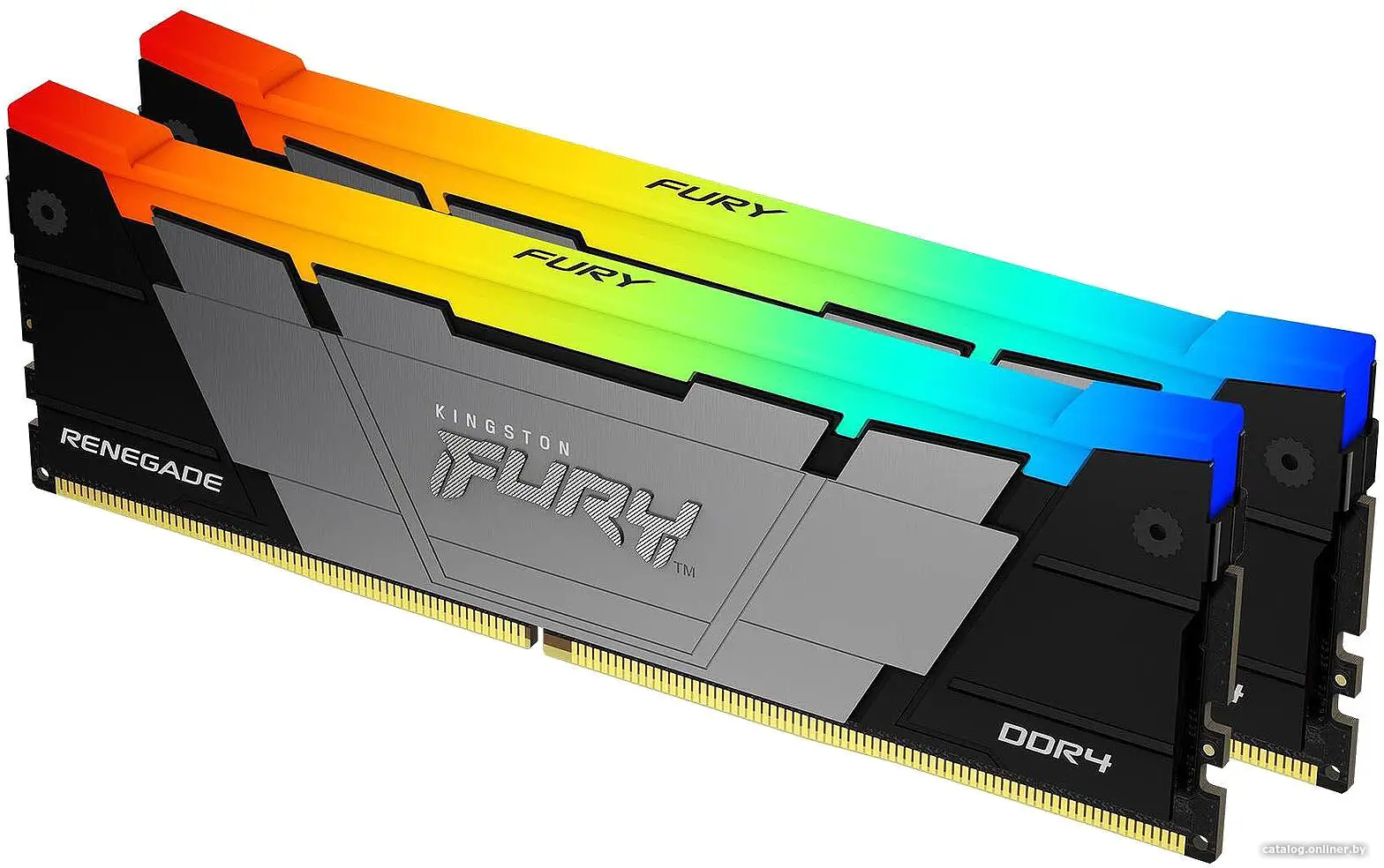 Купить Память DDR4 2x16GB 3600MHz Kingston KF436C16RB12AK2/32 Fury Renegade RGB RTL Gaming PC4-28800 CL16 DIMM 288-pin 1.35В dual rank с радиатором Ret, цена, опт и розница