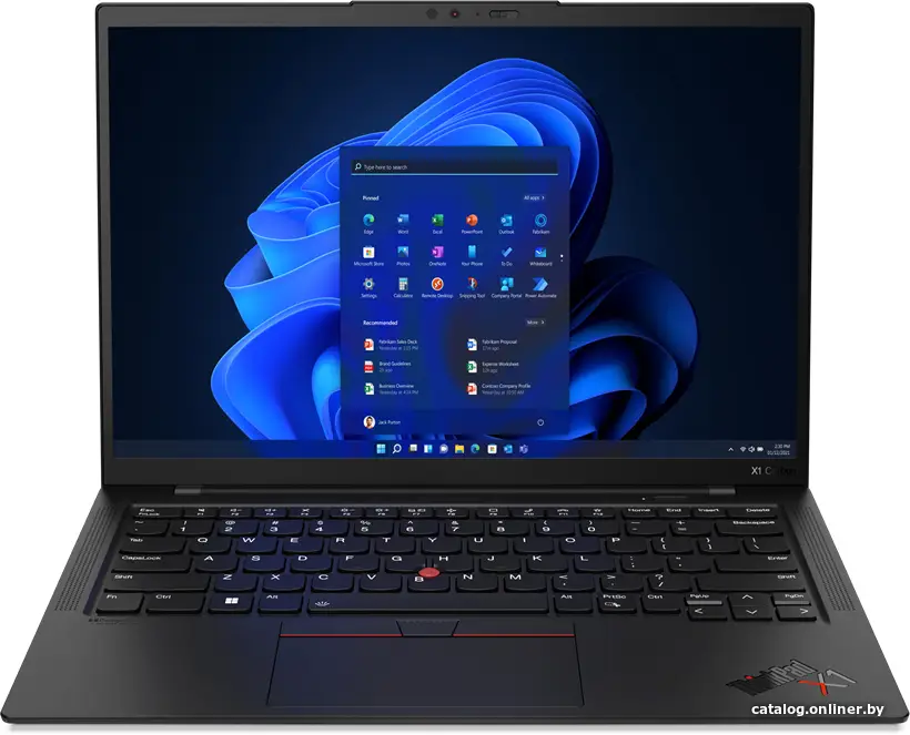 Купить Ноутбук Lenovo ThinkPad X1 Carbon G10 Core i7 1265U 16Gb SSD512Gb Intel Iris Xe graphics 14'' IPS WUXGA (1920x1200) Windows 11 Professional black WiFi BT Cam (21CCS9Q401/M), цена, опт и розница