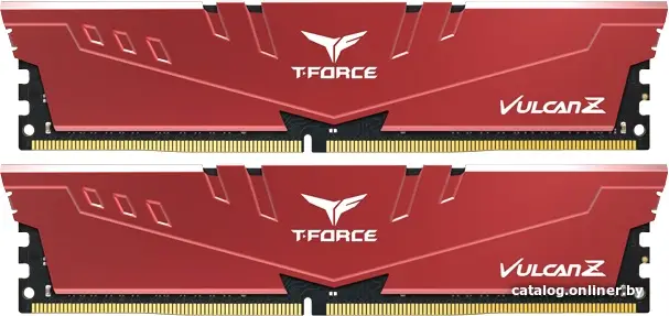 Купить Оперативная память 16Gb Team T-Force Vulcan Z Red TLZRD416G3200HC16CDC01, DDR IV, PC-25600, 3200MHz, kit 2x8Gb, цена, опт и розница